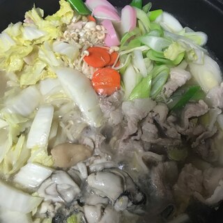 寄せ鍋☆牡蠣